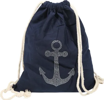 Produktbild von Turnbeutel aus Textil, Anker mit Strass