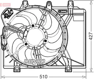 Produktbild von DENSO DER09312 Lüfter Motorkühlung Kühlerlüfter für FIAT 500 (312) Wasserkühler