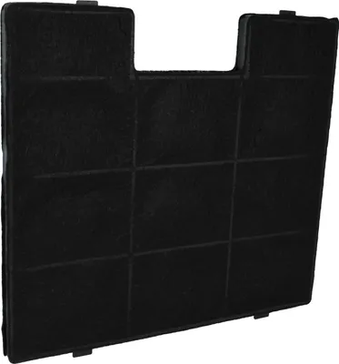 A black carbon filter for a kitchen hood.