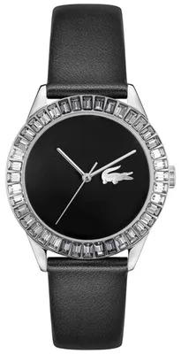 Produktbild von Lacoste Ladycroc Damenuhr, Quarz, Schwarz-Silber