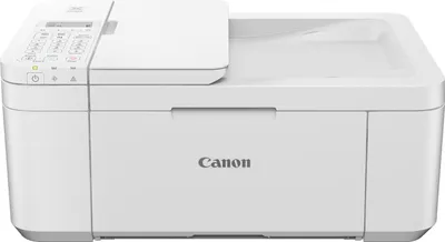 A white Canon PIXMA TR4551 printer is shown from the front.