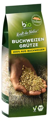 Produktbild von Buchweizengrütze nussig kernig ideal für Brei und Porridge 400g