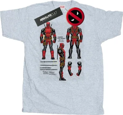 Image de Marvel - T-shirt pour homme BI49380 (S) (gris)