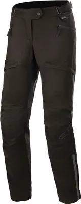 Image de Pantalon textile imperméable Alpinestars Stella AST-1 V2 pour moto, noir/noir, M