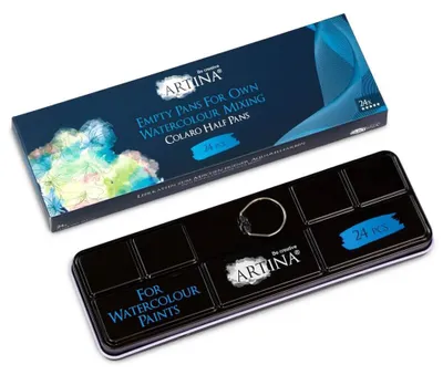 Produktbild von Artina Colaro 24 Fächer Aquarellkasten Leer