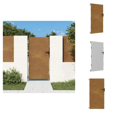 Zdjęcie produktu dla vidaXL Brama ogrodowa 85x175 cm stal corten - Bramy ogrodowe