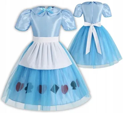 Produktbild von Hopki Kostüm Alice im Wunderland Kleid Karneval Mädchen 116/122