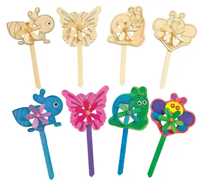 Image de Colorations - Fabriquez vos propres moulins à vent de jardin, 12pcs.
