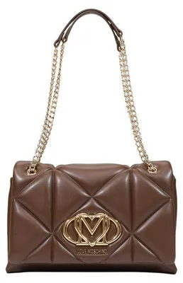 Obrázok produktu pre Kožená kabelka Love Moschino, farba hnedá, model JC4041PP