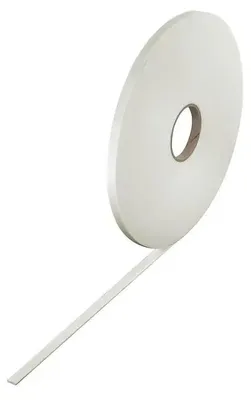 Dichtungsband PP selbstklebend, 12 mm x 2 mm x 20 m, weiß