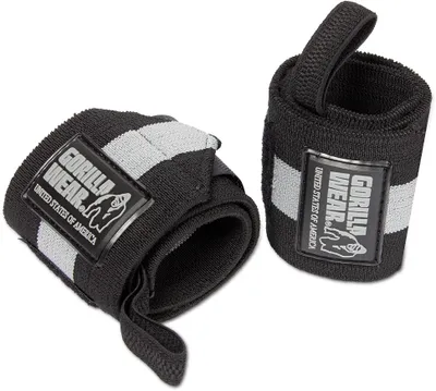 Zdjęcie produktu dla Owijki na nadgarstki Gorilla Wear Ultra - czarny/szary