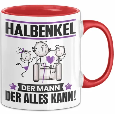 Produktbild von Halbenkel Tasse Geschenk für Halbenkel Der Mann Der Alles Kann Geschenkidee zum Geburtstag (Rot)
