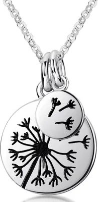 Produktbild von MATERIA by Matthias Wagner Anhänger mit Pusteblume - Damen Kettenanhänger Silber 925 rund KA-287