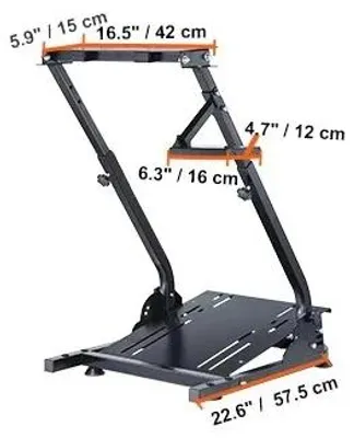 Obrázek produktu pro Stojan pro závodní volant, výškově nastavitelný, skládací design, model G29ZDJ