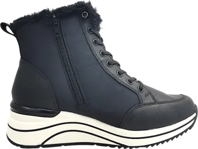 Imagen del producto de Remonte: Botas de tacón con cremallera, color negro, para uso casual