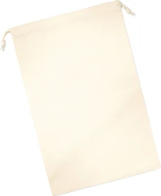 Produktbild von Westford Mill - Turnbeutel, Baumwolle RW9296 (20,5 cm x 14 cm) (Natürlich)