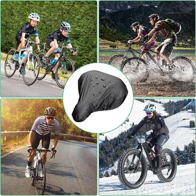 Produktbild von Satteldecken für Fahrräder - Sattelüberzug wasserdicht - Sattelüberzug Fahrrad - Satteldeckchen - Sattelüberzug für Fahrrad