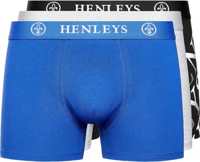 Produktbild von Henleys - "Henline" Boxershorts für Herren(3er-Pack) BG1334 (XXL) (Bunt)