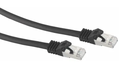 Image de 50m de câble patch RJ45 avec câble brut CAT7 - S/FTP câble réseau LAN DSL noir