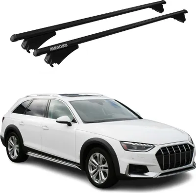 Produktbild von Menabo Dachträger für Audi A4 B9 Avant Allroad 2015-2025 75kg Alu Schwarz 2x