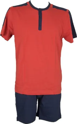 Immagine prodotto di Pigiama uomo cotone manica corta collo serafino RAGNO articolo N24244, Taglia 48, Cotone 100%