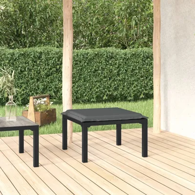 Produktbild von vidaXL Záhradná stolička s vankúšom z čierneho a sivého polyratanu
