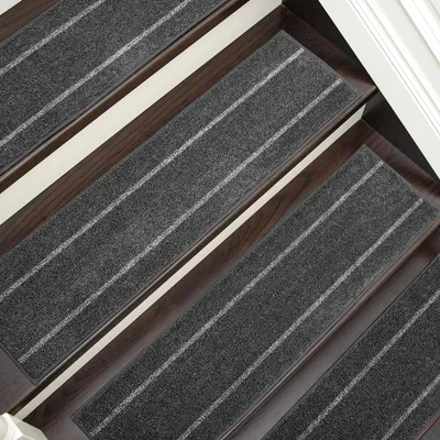 Produktbild von Antislip Treppenmatten - 15 Stück - 20 x 76 cm - Maschinenwaschbar - Sicherheit