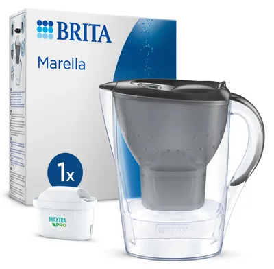 Produktbild von BRITA Wasserfilter-Kanne Tischwasserfilter Marella graphit MAXTRA PRO Filterkartusche