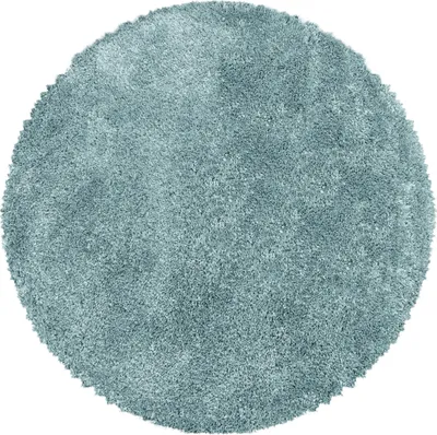 Obrázek produktu pro Carpetsale24 Shaggy Koberec Super M?kký Jednobarevný Vysoký Chlup do Obývacího Pokoje a Ložnice Hebký a Pohodlný, Velikost: 200 cm kulatý