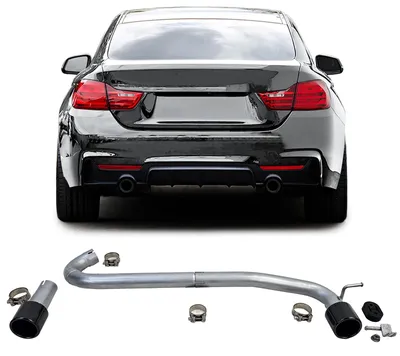 Immagine prodotto di Silenziatore posteriore duplex in acciaio inossidabile 440, kit di modifica per BMW F32 F33 F36 / 425 428 430, modelli dal 2013 al 2021