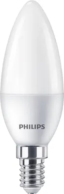 A Philips LED candle light bulb.
