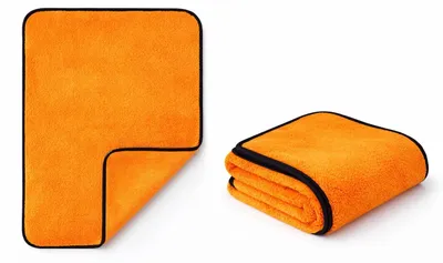 Immagine prodotto di Set da 2 - Panno in microfibra XXL 600x850 mm Panno asciugatore per auto 550g/m² estremamente assorbente, senza pelucchi, non graffia, con bordo nero - Panno lucidante per la cura dell'auto, vernici, vetri - Panno di pulizia lavabile fino a 95°C