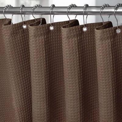 Produktbild von Omgoods – Wasserdichte Duschvorhang aus Waffelstoff, 152 x 182 cm