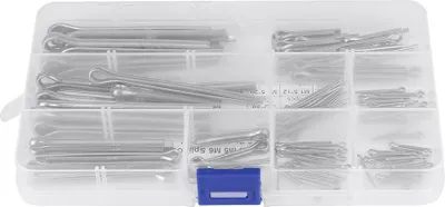 Image de 90pcs 11 Kinds M1.5 M2 M3 M4 M5 M6 Split Cotter Pins Assortment with Case