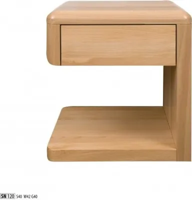 Produktbild von Nachttisch Holz Nachttische Tisch Konsolen Landhaus Stil Eiche Konsolen Nacht