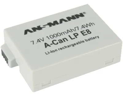 Obrázok produktu pre Ansmann A-Can LP-E8, 1000 mAh, lítium-iónová (Li-Ion), 7,4 V