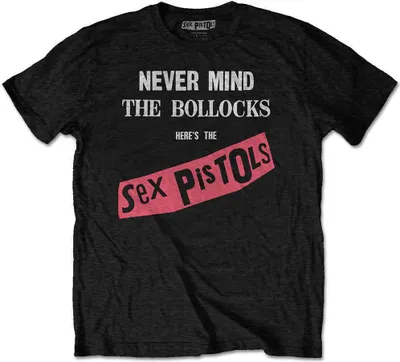 Obrázok produktu pre Pistols Never Mind The Bollocks Original Album Black XL Tričko