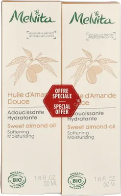 Image de 2x50ml Melvita Huile d'Amande Douce Duo Set