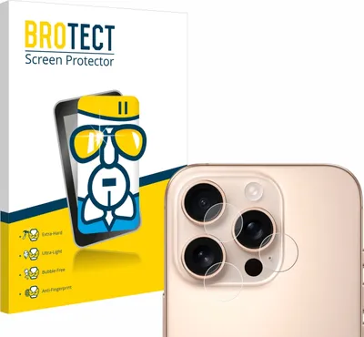 Produktbild von BROTECT Schutzglas für Apple iPhone 16 Pro Max (NUR Kameraschutz) Schutzfolie Panzer Folie Glas Display Schutz klar