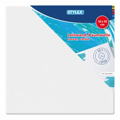 Produktbild von Stylex Leinwand Maße: 10 x 10 cm (Inhalt 1 Stück)
