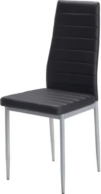 Obrázek produktu pro sada 4 židlí DONYA, černá, Imitace kůže, 41x52x98 cm