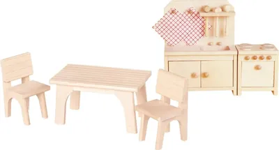 Produktbild von Möbelset Küche Rustikal für Puppenhaus