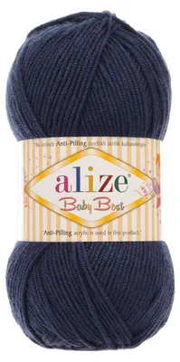 100g Strickgarn ALIZE Baby Best 58 navy Babywolle