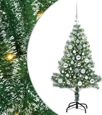 Produktbild von vidaXL Künstlicher Weihnachtsbaum beschneit mit LED Licht 120 cm