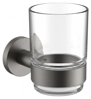 LAVITA Zahnputzbecherhalter Senso für Wandmontage Gunmetal matt – Produktansicht