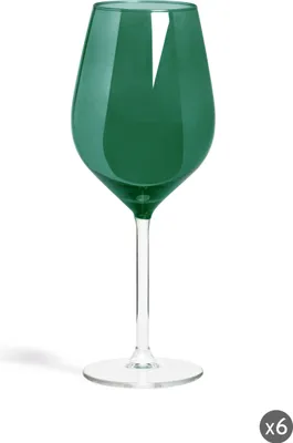 Immagine prodotto di Excelsa Set di 6 bicchieri da vino colorati 50 cl verde