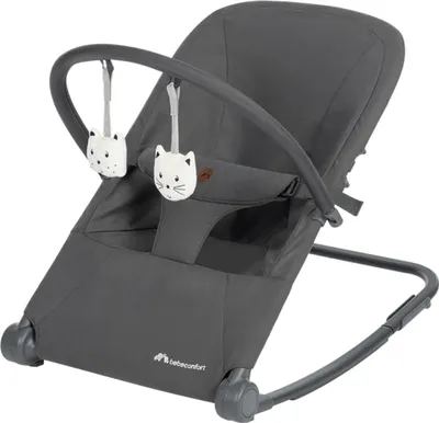 Image de Bebeconfort Aster, transat bébé, 0-2 ans, poids plume (2,7 kg), ultra-compact pliable, dossier inclinable, Tinted Graphite