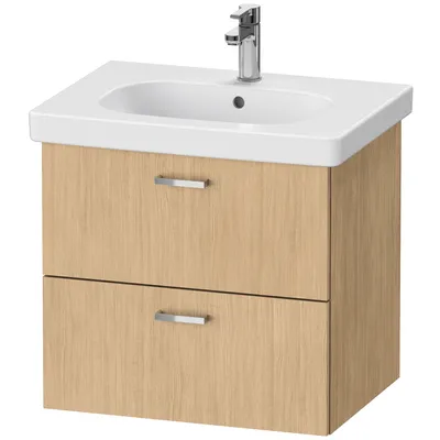 Image de Duravit XBase meuble sous-lavabo suspendu L:60,00 cm avec 2 tiroirs, XB618903030