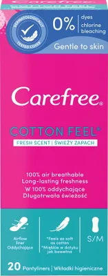 Zdjęcie produktu dla CAREFREE Wkładki Higieniczne Cott A20 Fresh