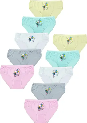 Produktbild von 10er Set Mädchen Slips - Herz - Bunt